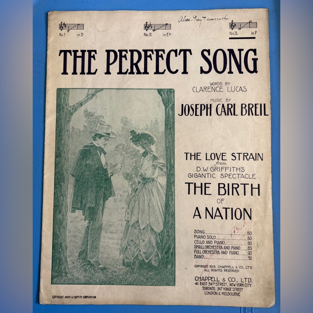 Vintage Sheet Music 'The Perfect Song'